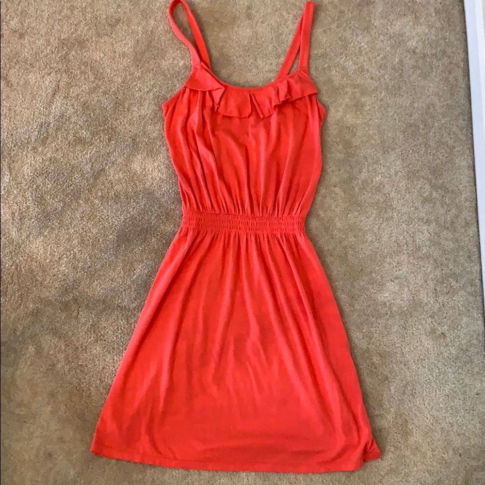 Express coral knit dress